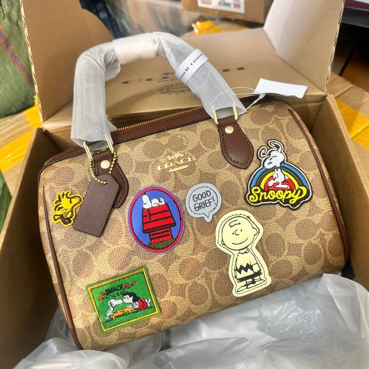 Coach x Peanuts Rowan Satchel Bag