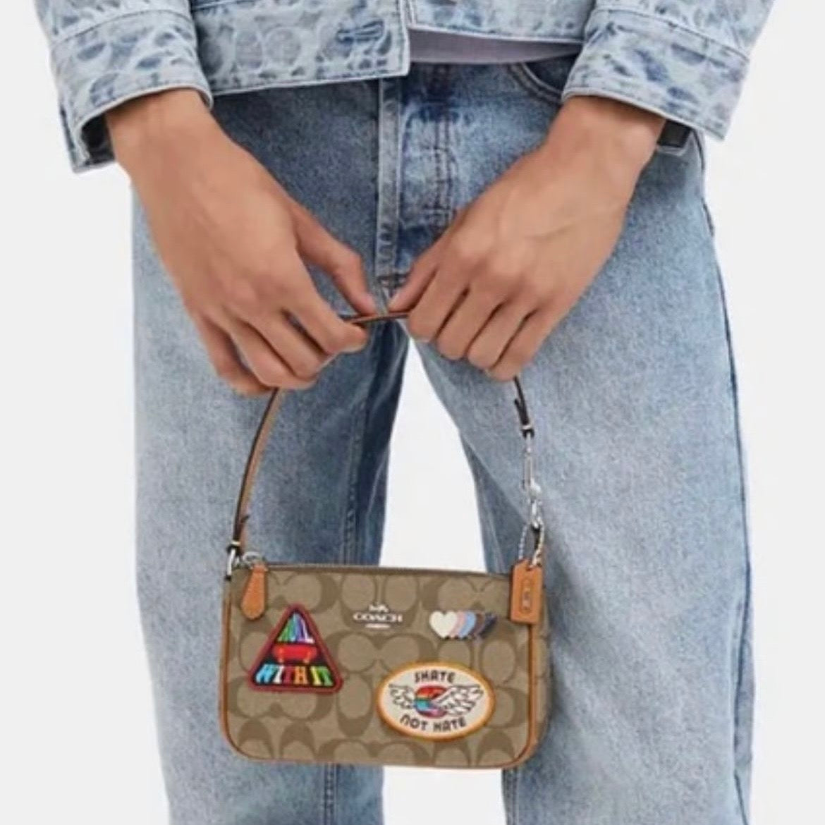 Coach Nolita 19 in Signature Canvas with Patches