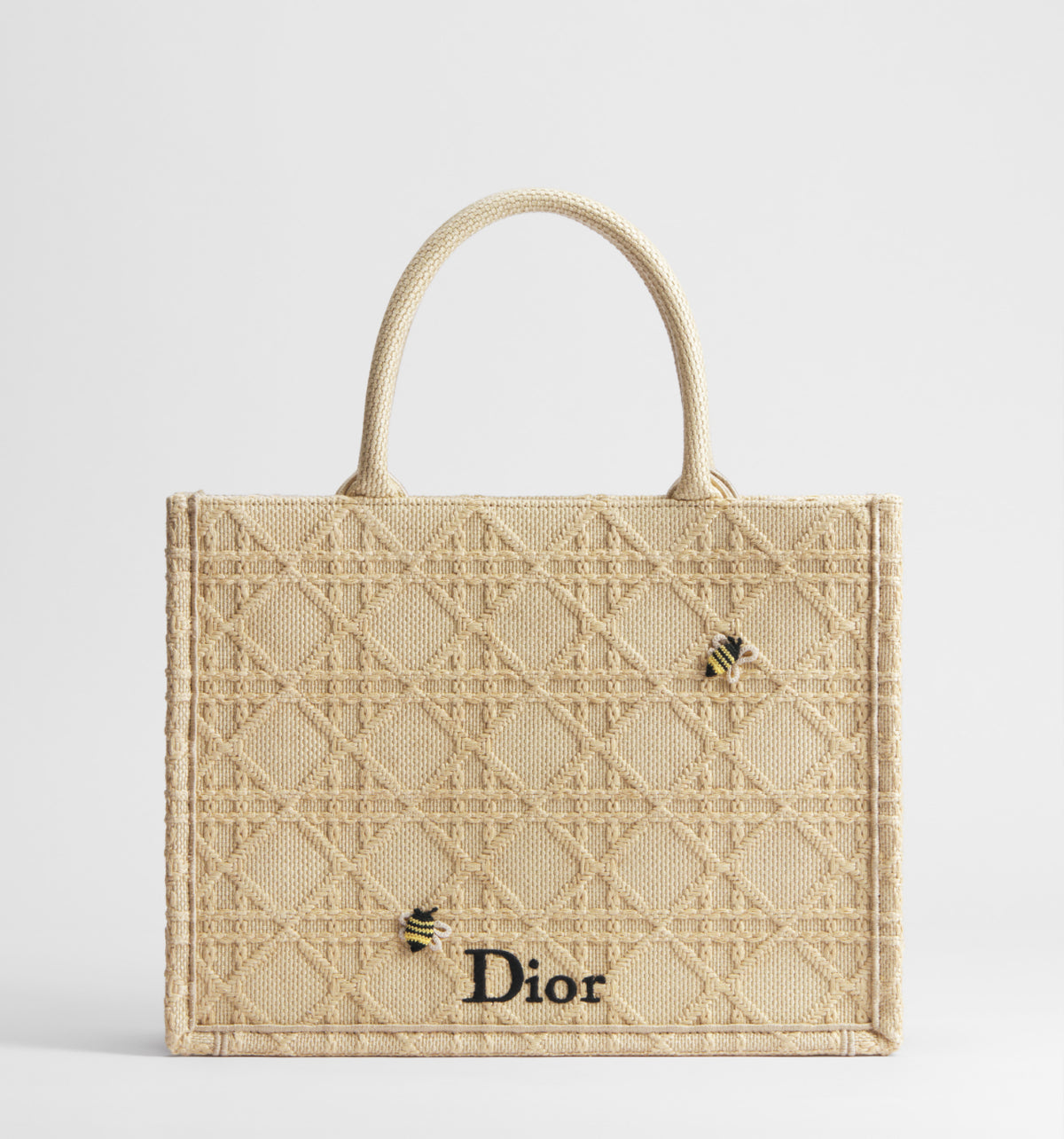 Dior Book Tote Medium – Embroidered Raffia Effect