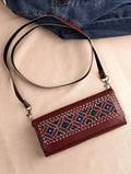 Women Brown Leather Sling Bag