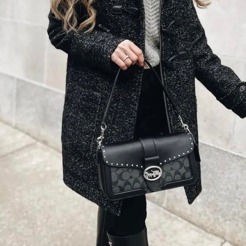 Coach Tabby Luxe Black Shoulder Bag