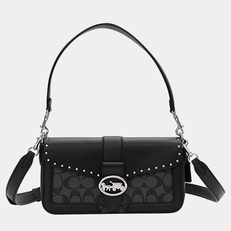 Coach Tabby Luxe Black Shoulder Bag