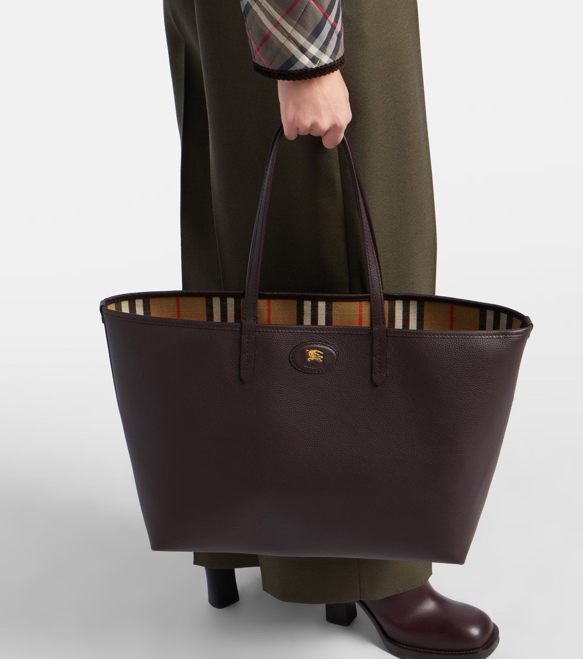 Burberry Reversible Leather Tote Bag