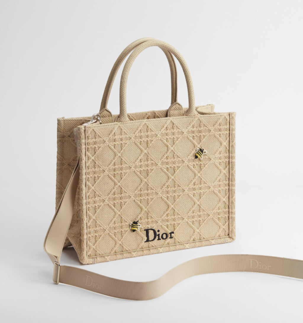 Dior Book Tote Medium – Embroidered Raffia Effect