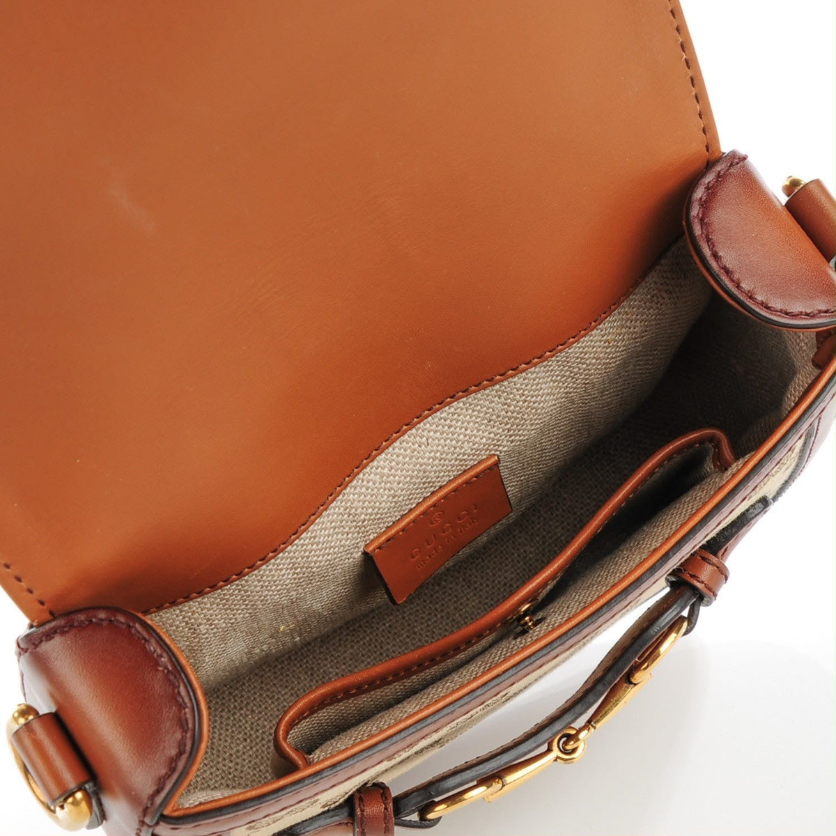 Gucci Lady Web Canvas/Leather Shoulder Bag