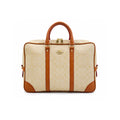 Coach Monogram Premium Laptop & Travel Bag Apricot Brown