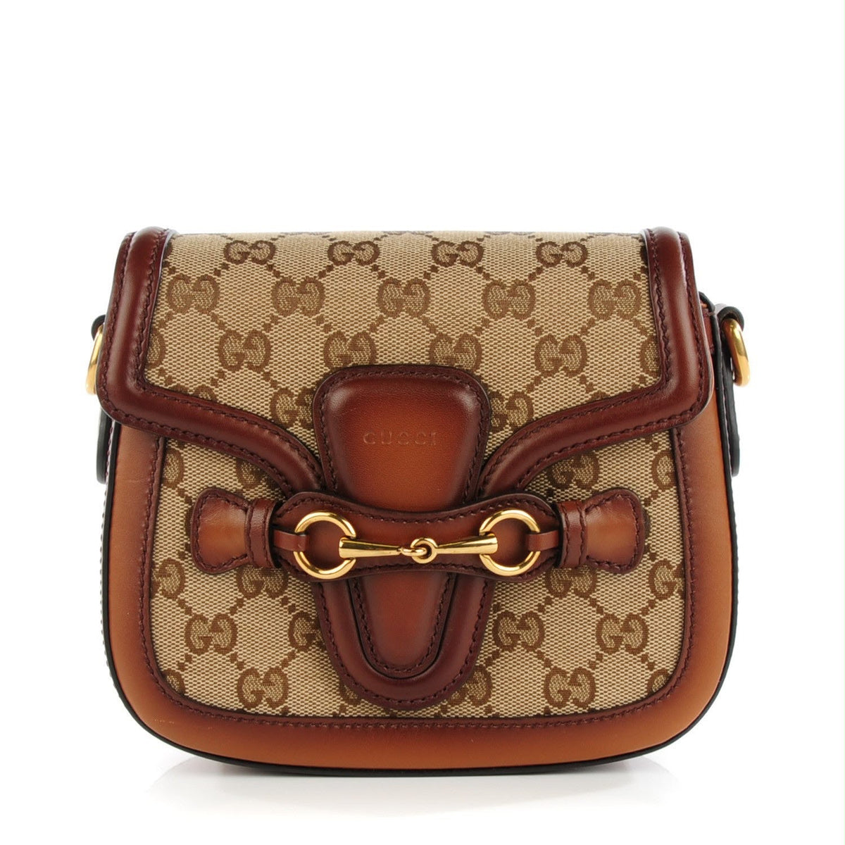 Gucci Lady Web Canvas/Leather Shoulder Bag