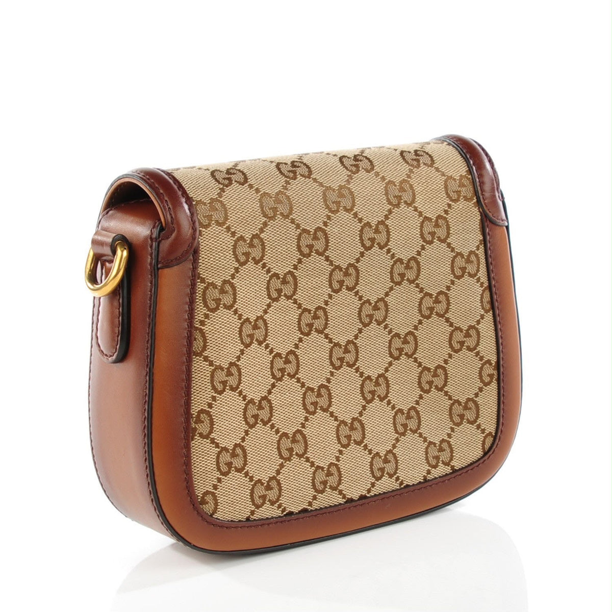 Gucci Lady Web Canvas/Leather Shoulder Bag