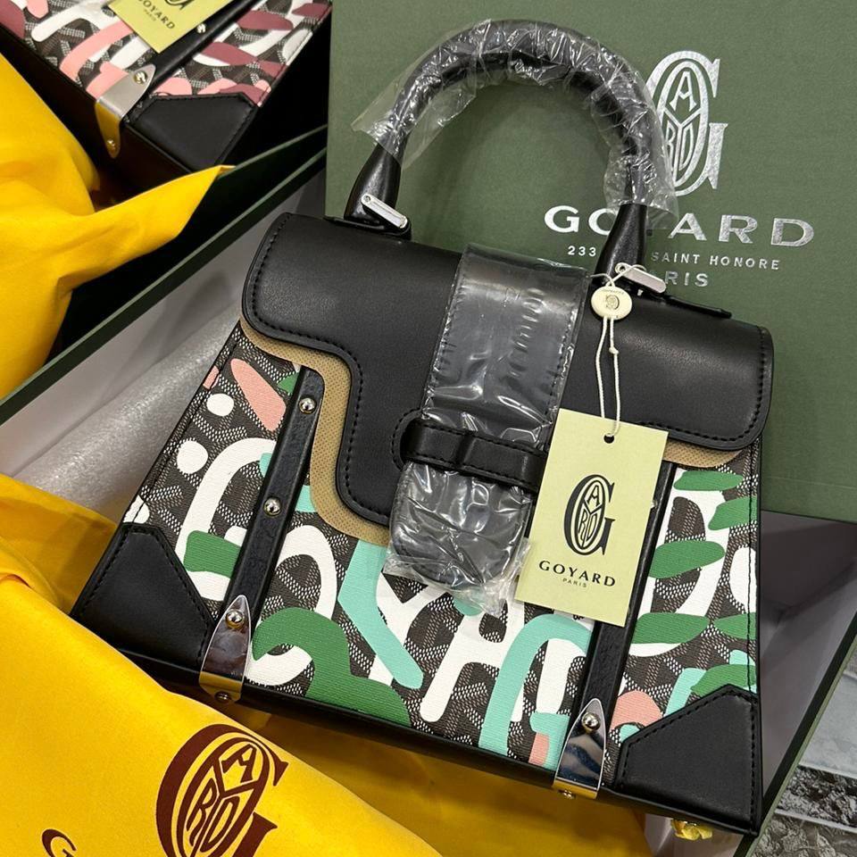 Trendy Women's Goyard Saigon Wood Top Handle Handbag (LE2633)