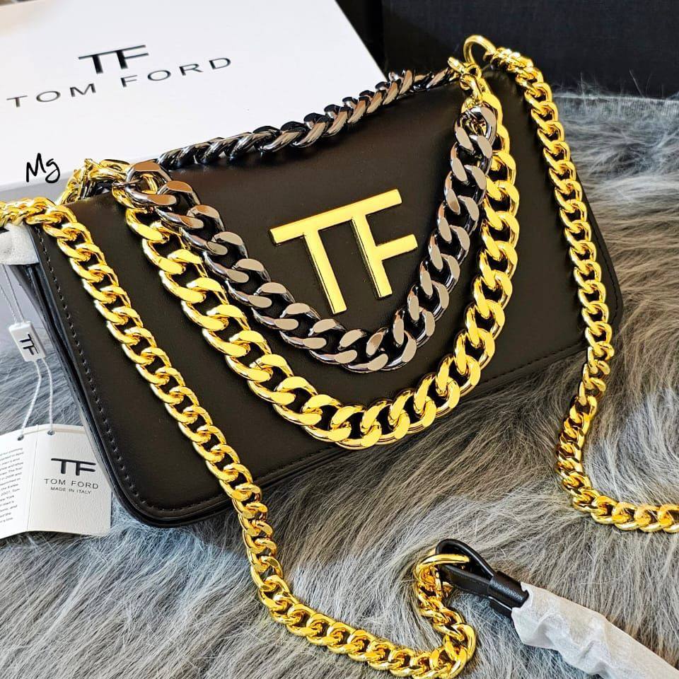 Tom Ford Palmellato Triple Chain Bag For Women (LE0271)