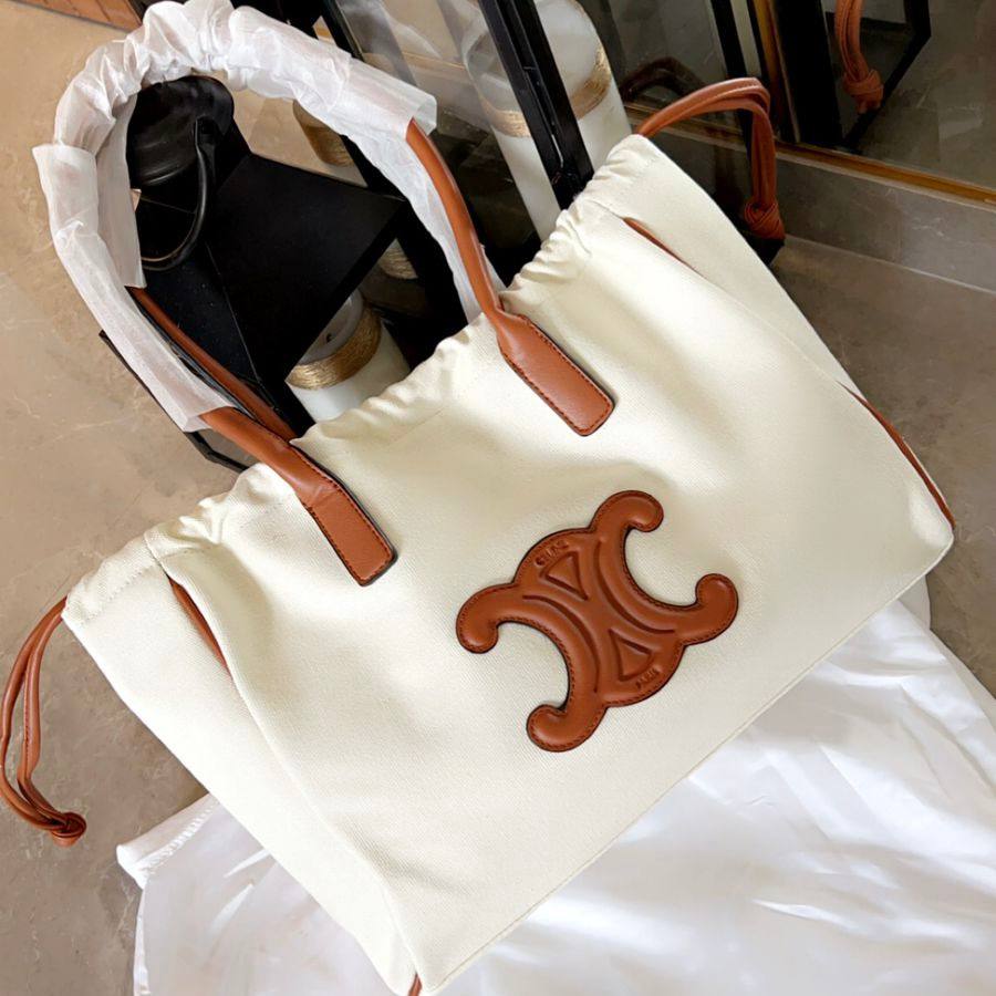 CÉLINE Casual Canvas Tote Bag
