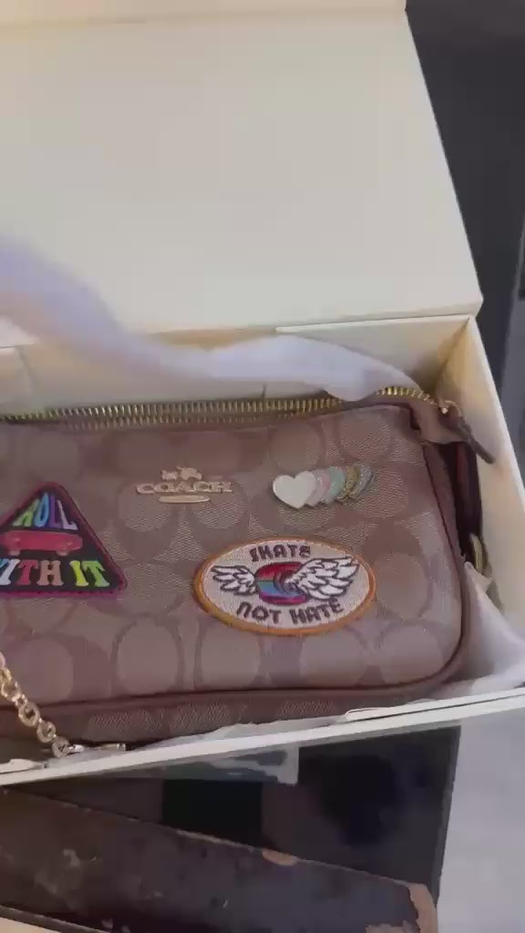Coach Nolita 19 in Signature Canvas with Patches