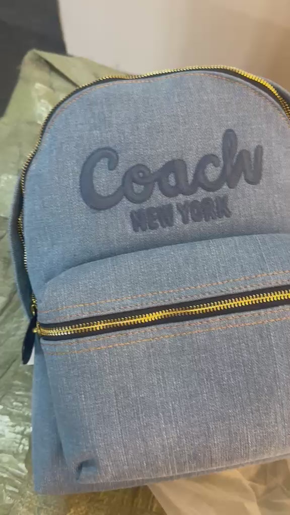 Coach Cargo Backpack with Embroidered Logo