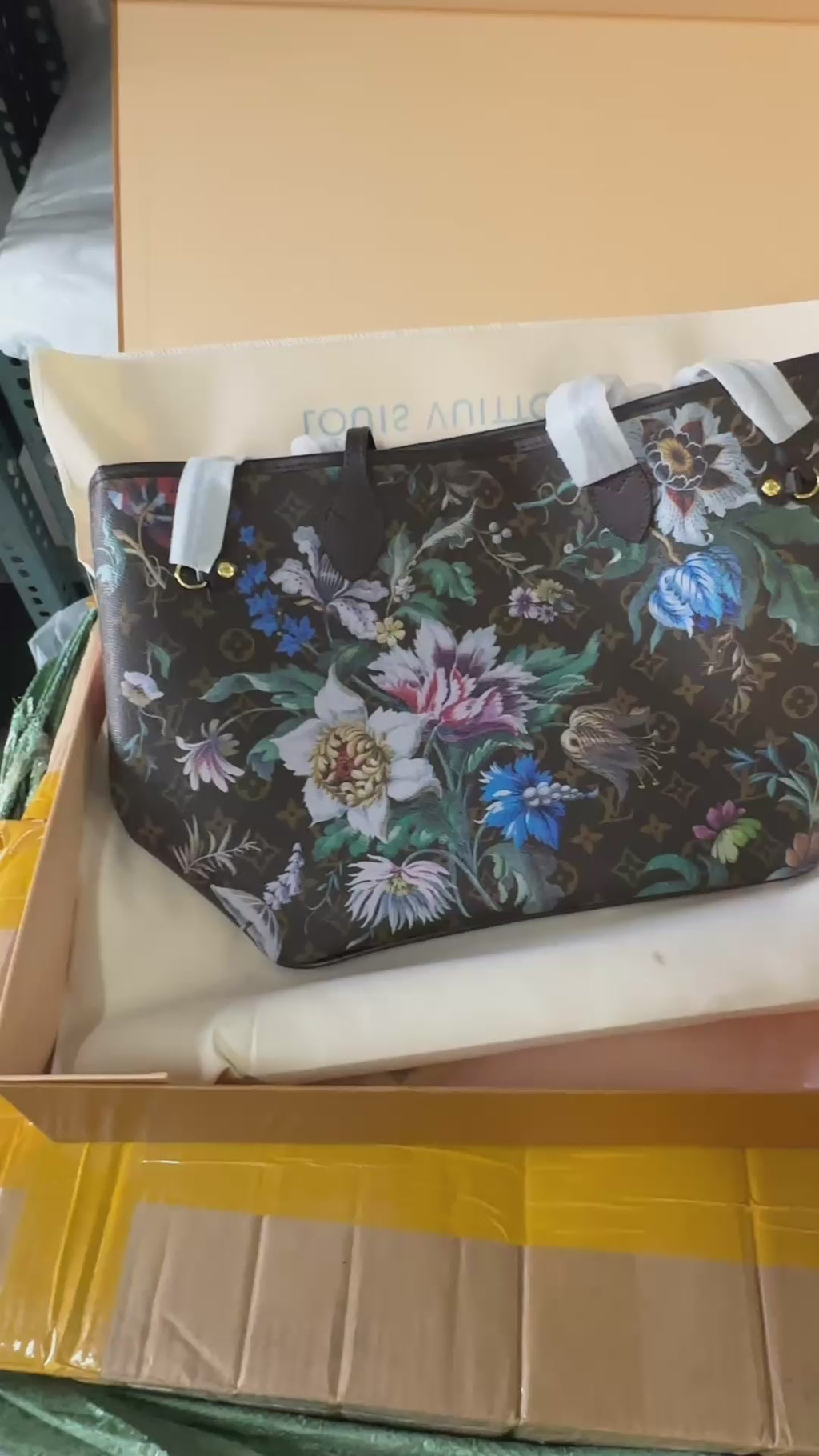 Louis Vuitton Neverfull MM Monogram Eden Tote Bag
